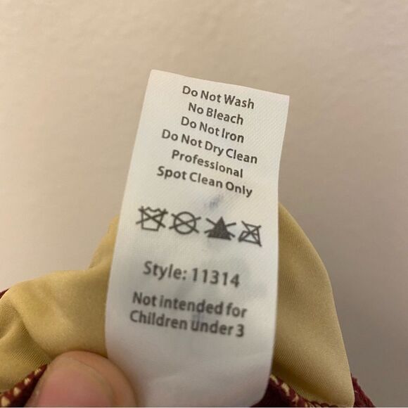 WEISSMAN Dance Costume burgundy red stretch Backing Down 11314 Child LC - Picture 9 of 11